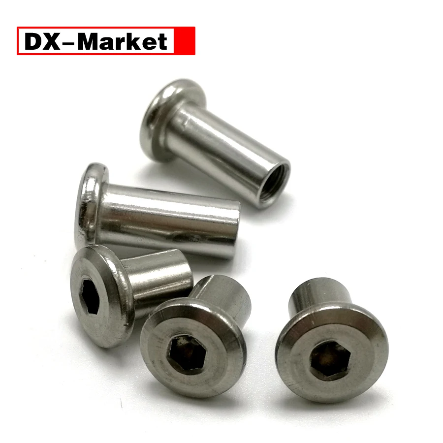 Buy M6*18 , 20pcs sus304 hex flat screw female