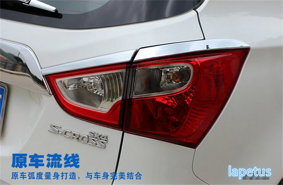 

Lapetus Rear Tail Lamp Tailgate Lights Eyelid Eyebrow Decoration Frame Cover Trim Fit For Suzuki Sx4 s-cross 2017 - 2020 ABS