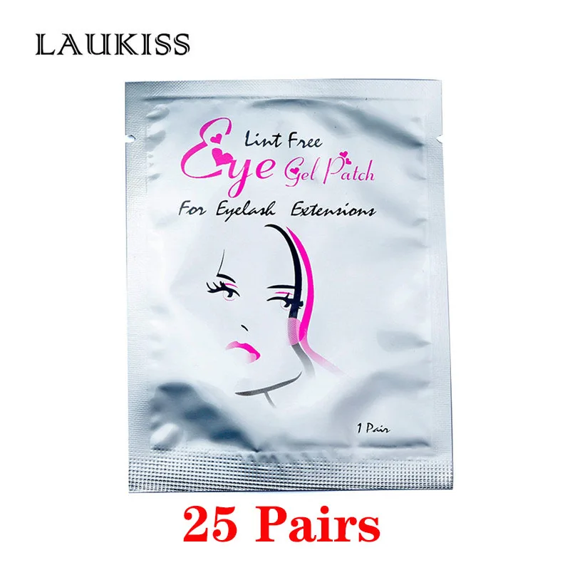 25Pair Beauty Head 25/50/100 пар/лот Пластыри для ресниц наращивания кругов под глазами колодки Бумага патчи розовый Безворсовая наклейки Ткань для ресниц накладных - Цвет: 25Pair Beauty Head