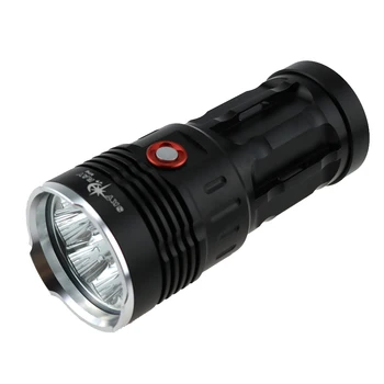

New 4500LM Black SKY RAY King 3-Mode 4x CREE XM-L T6 LED Torch Lamp Flashlight (4x18650 battery)