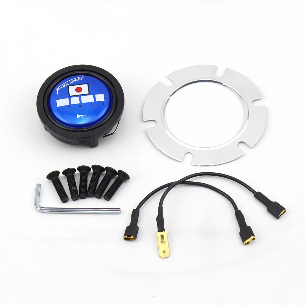 Универсальный Автомобильный руль спортивный 13 дюймовый глубокий кожаный