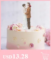 Adeeing глубокое чувство взгляд влюбленных Форма торт Топпер украшение для дня рождения свадьбы