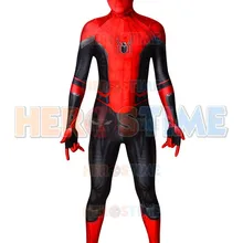 Маскарадный костюм Человека-паука, сделанный на заказ, вдали от дома, новинка, стильный костюм Человека-паука с 3D принтом, для взрослых/детей
