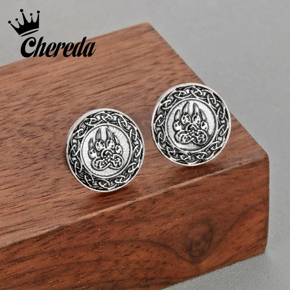

Chereda Ancient Round Claws Stud Earrings Men Punk Earring Animal Stud Earring Birthday Gifts boucle d'oreille femme