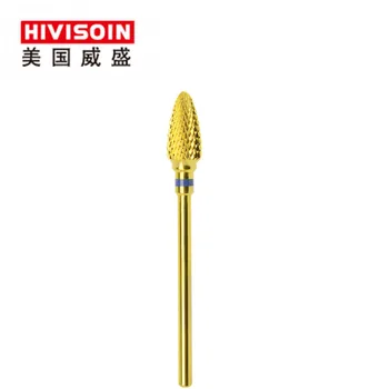 

Gold Cross Cut - Standard (6343.060) -Tungsten Carbide Burs - HIVISOIN Carbide Nail Drill Bit&Dental Burs