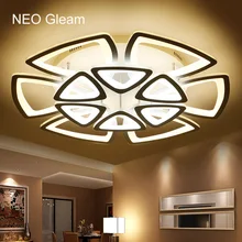 Минималистичная современная светодиодная потолочная люстра для гостиной спальни AC 85-265V домашняя декоративная люстра лампа