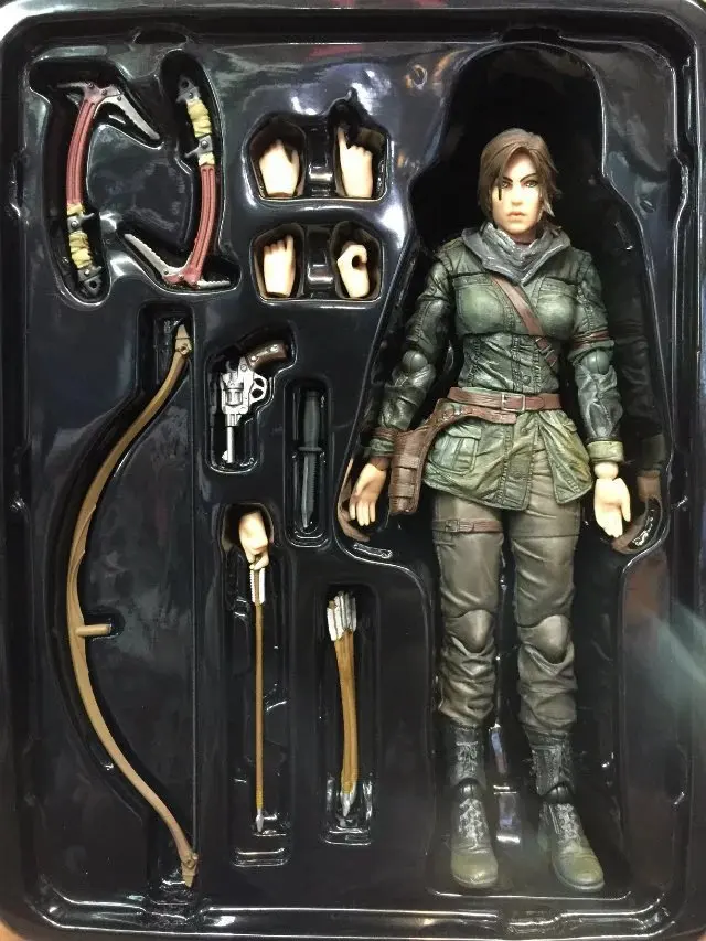 Play Arts Kai PA Tomb Raider Lara Croft фигура игра искусство 25 см ПВХ фигурка кукла игрушки дети