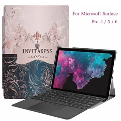 Магнит Тонкий Стенд Смарт pu кожаный чехол для microsoft Surface Pro 4/Pro 5/Pro 6 12,3 "планшеты ноутбука в виде ракушки