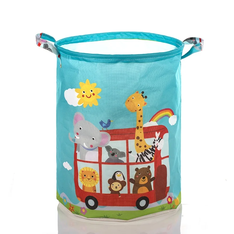 SDARISB 35*45cm Waterproof Storage Basket Bag Toy Dirty Laundry Basket Bag Clothes Toys Storage Box Sundries Fabric Folding