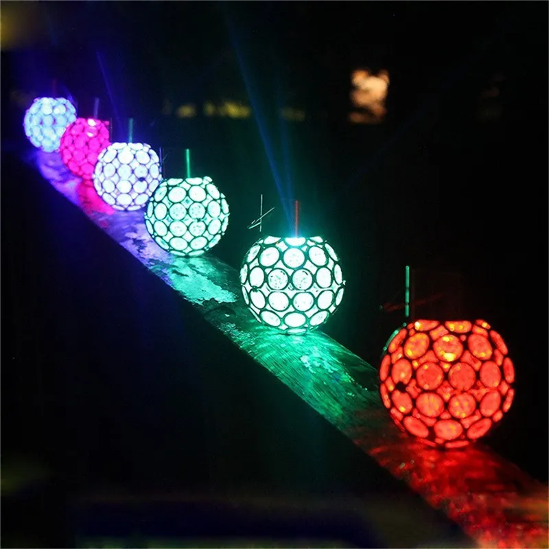 

Outdoor Solar Landscape Lamp Peacock Eye Hanging Light LED Color Change Hanging Lights For Villa Garden Light Street Patio