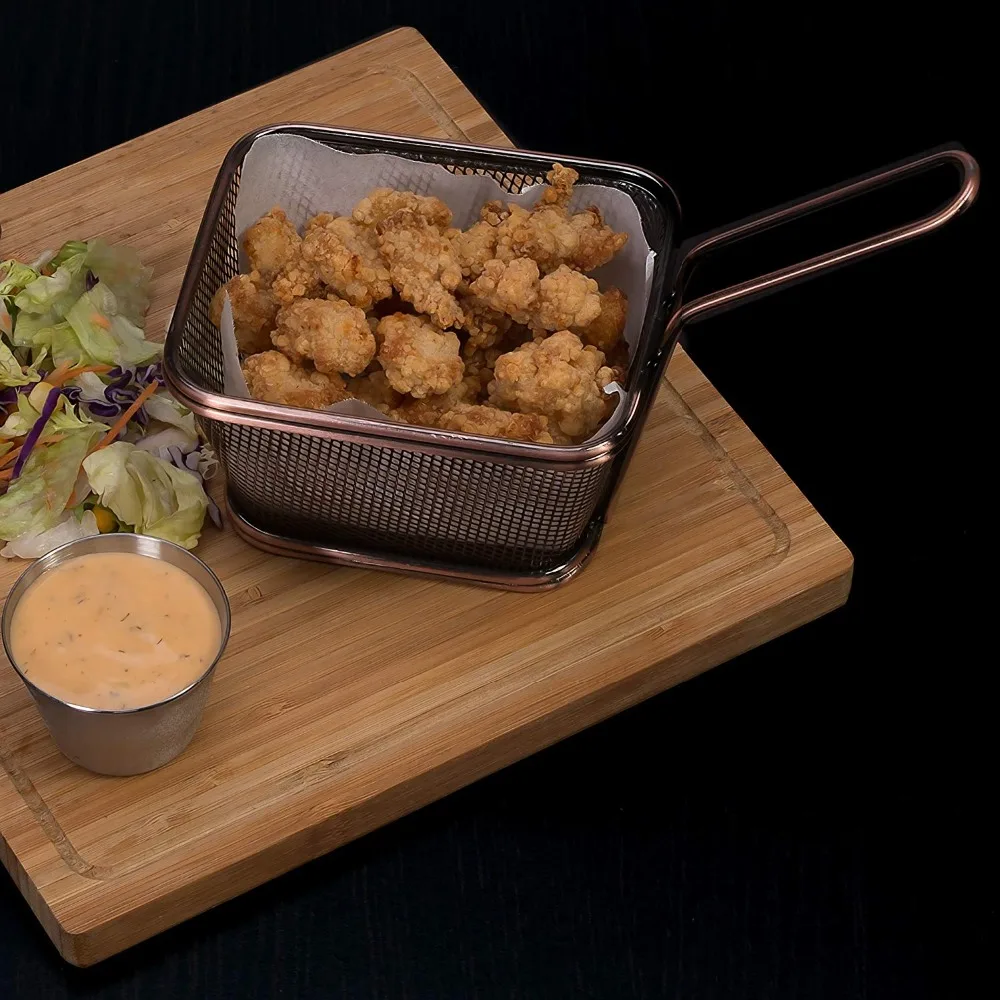 Fry basket fried food presentation baskets