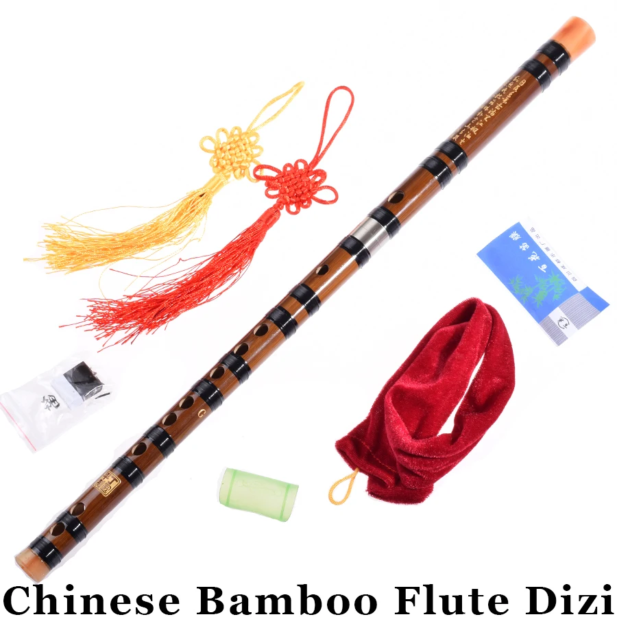 Chinese Bamboo Flute Dizi For Beginners Transverse Woodwind Musical
