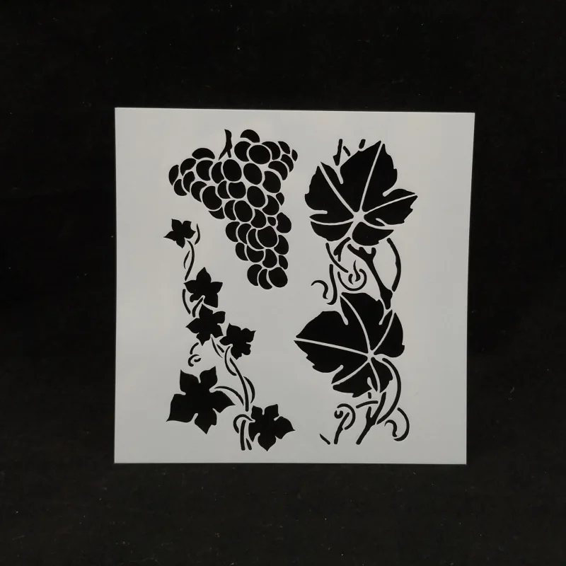 

13*13 Grape Layering Stencils for Diy scrapbook/photo album Decorative Embossing coloring,painting stencil,home decor