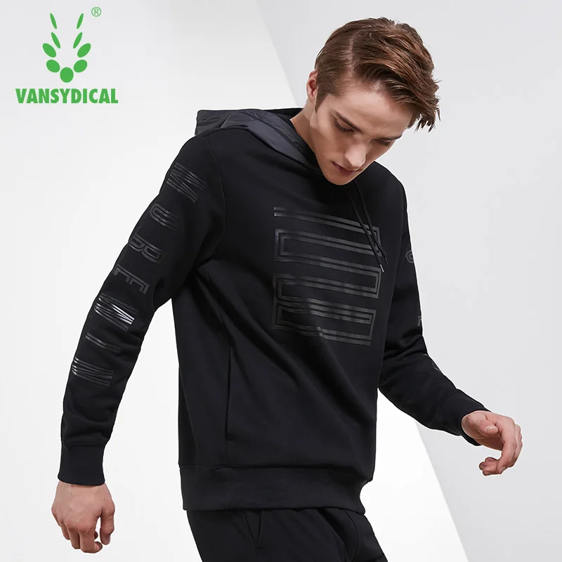 Vansydical осенне зимний спортивный свитер толстовки мужская верхняя одежда с