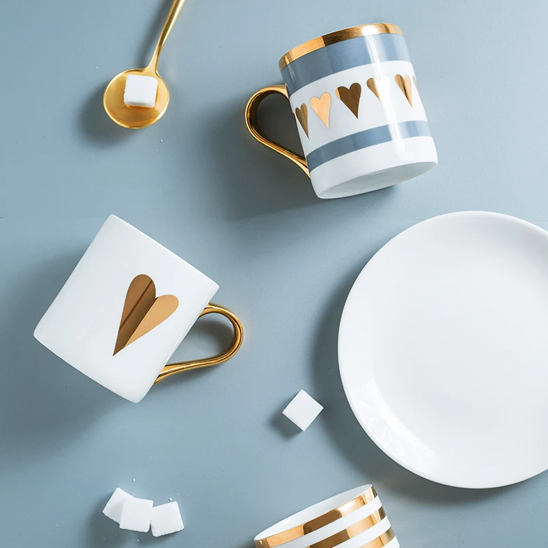 Ретро кофейная чашка набор керамических кружек креативный кафе бар с ложкой крышкой чай молоко чашка индивидуальная чашка для завтрака R369