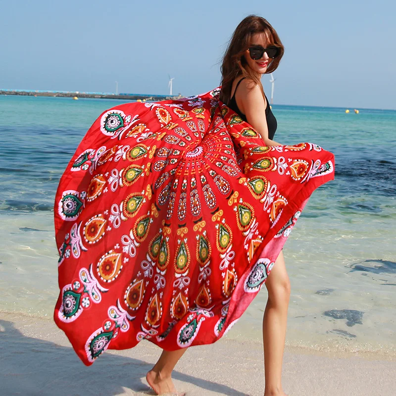 Baratos 2017 gasa playa túnica chal fino flor bufandas flor manta cubrir bufandas abrigos De Pareo Poncho Sjaal mujeres Plus tamaño