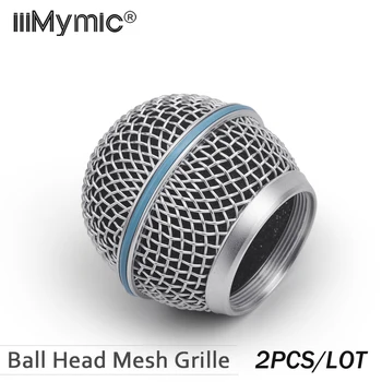 

2PCS New Replacement Ball Head Mesh Microphone Grille for Shure BETA58 BETA58A SM 58 SM58S SM58LC