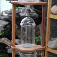 Бытовые древесины стенд голландский капельного кофе 350 мл/600 мл/800 мл воды/Ice капельного кофе чайник ледяной кофе капельница кофеваркой