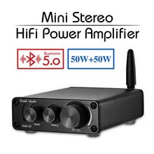 2021 nobsound mini tpa3116 bluetooth 5.0 amplificadores de potência de alta fidelidade estéreo casa áudio digital amplificador de som com graves agudos