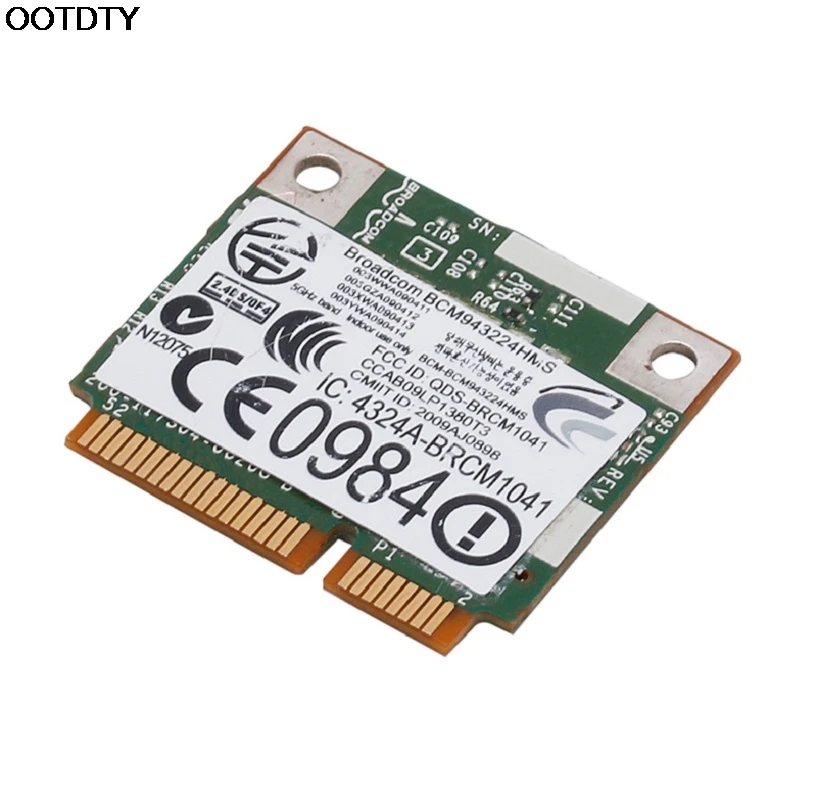 

DW1520 Dual Band Wireless AGN Half MINI PCI-E BCM943224HMS WIFI Card for DELL