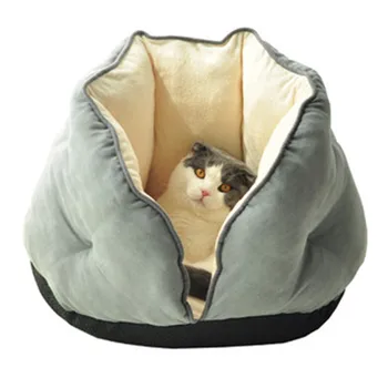 Warm Cave House Sleeping Basket Bed 1