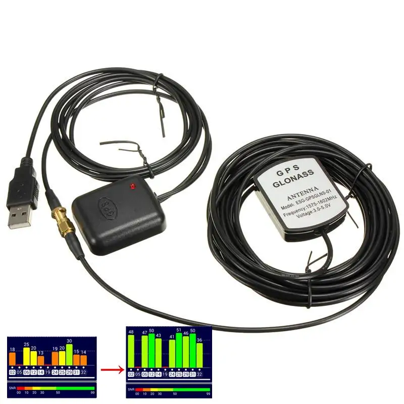

2017 Car GPS Signal Amplifier Booster For Enhance 5M/16FT Repeater Receiver + Transmiter for Phone Navigation Freeshipping