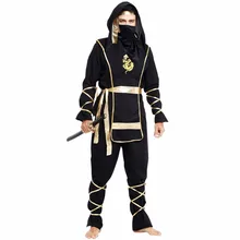 Костюм японского аниме ниндзя, костюм воина самурая, одежда для взрослых мужчин, костюмы для косплея, карнавал, Хэллоуин, вечерние, черные, фехтовальщик