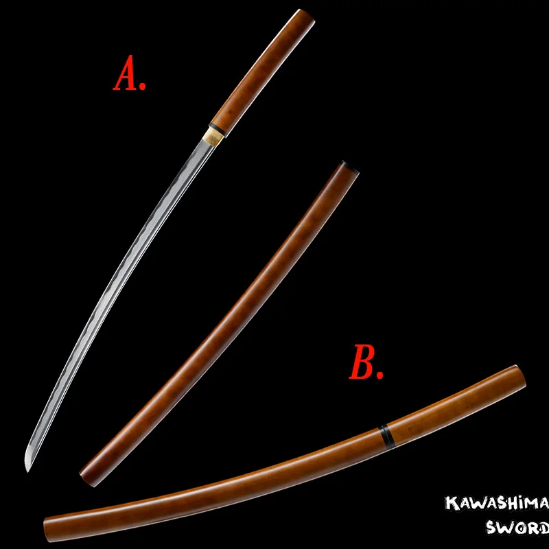 

Japanese Katana / Wakizashi Real Steel 1045 Shirasaya Samurai Sword Sharp Blade New Brand Supply 41 inch /30 Inch To Choice