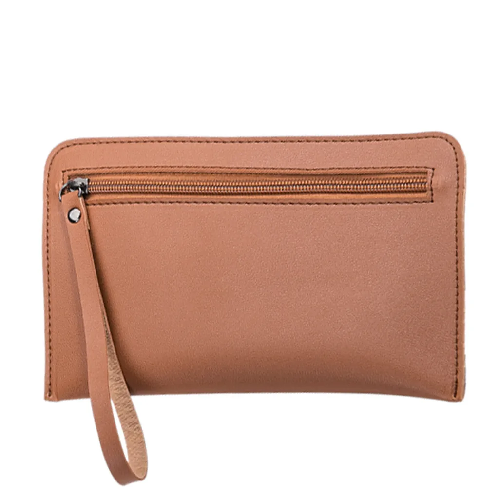 

Women Leather Small Wallet Card Holder Elegant Solid Short Lovely Purse Zip Coin Purses Clutch Handbag Fashion Coin Purse #373