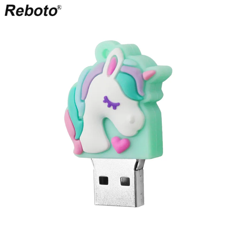 Retobo диск памяти 32 ГБ Usb 2,0 флеш-накопитель 16 Гб маленькая девочка должна Usb флешка 8 Гб U Stick свежий зеленый единорог