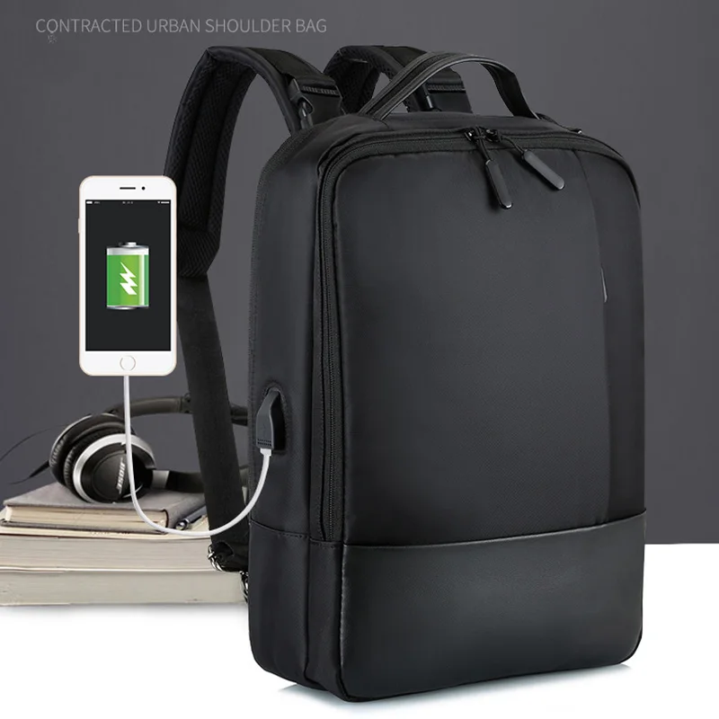 

2019 New Fashion High Capacity Men Anti-theft Laptop Backpack Fashion Shoulder Bag with USB Port for Travel Business LBY2019