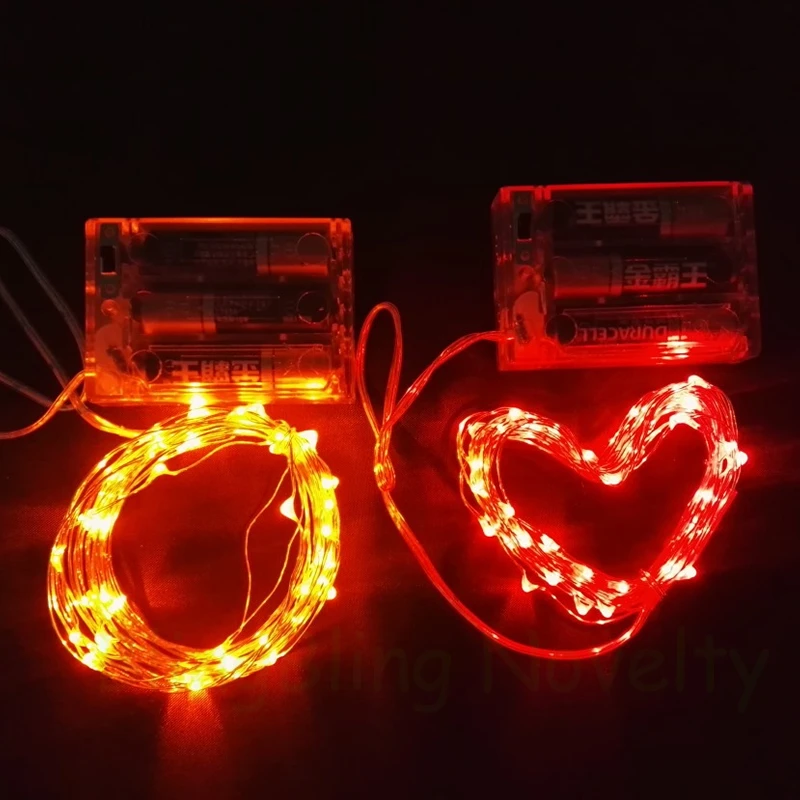 3M 30LEDs Copper Wire LED světelné řetězové baterie provozované světla pro svatební vánoční party dekorace