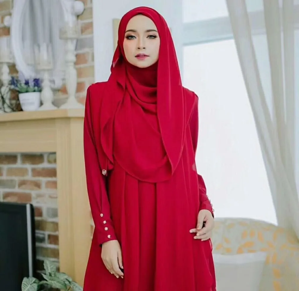 Peacesky женский простой пузырь шифон шарф хиджаб обертывание printe одноцветные шали повязка на голову популярные хиджаб мусульманские шарфы/шарф