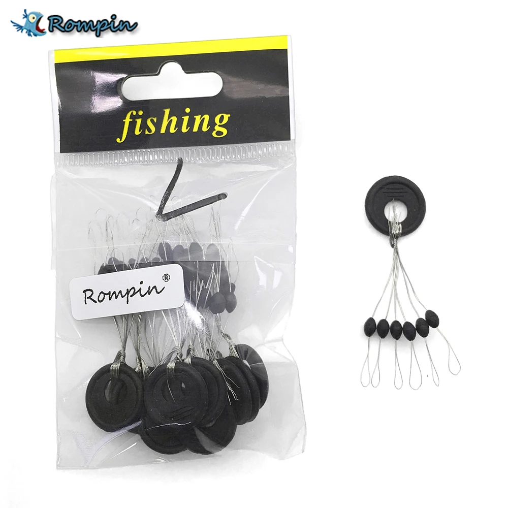 Rompin 10 قطعة/الوحدة 6 في 1 حجم SS/S/M/L الأسود المطاط البيضاوي سدادة الصيد بوبر تعويم موصل الصيد معالجة اكسسوارات Rompin 10 قطعة/الوحدة 6 في 1 حجم SS/S/M/L الأسود المطاط البيضاوي سدادة الصيد بوبر تعويم موصل الصيد معالجة اكسسوارات