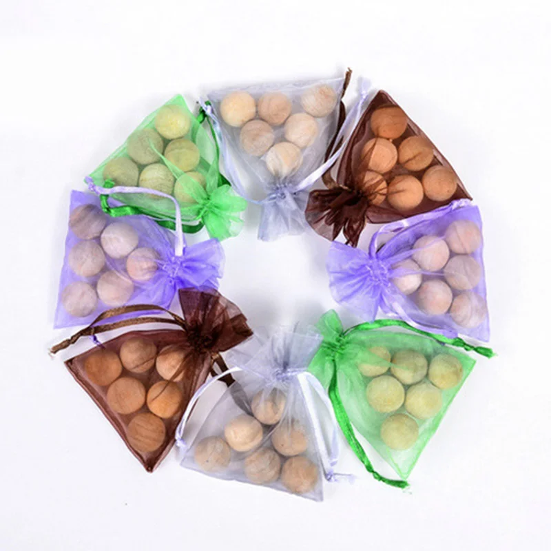 

New Style Mothballs Natural Insect Repellent Fragrance of Camphor Wood Pellets Wardrobe Pest Control Repellent 6pcs Drop HR