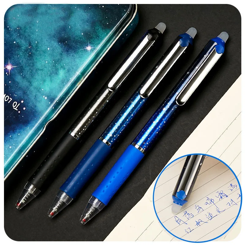 

0.5mm Creative Starry Sky Erasable Gel Pen Cute Kawaii Star Neutral Pens For Writing Stationery Gifts Office School Supplies