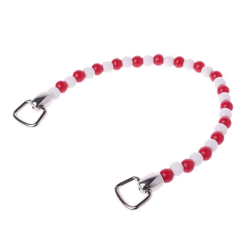 

Resin Bead Rope Bag Strap Handle for DIY Making Handbag Straw Purse Tote Replacement Bag Accessories 17.5*11.5cm