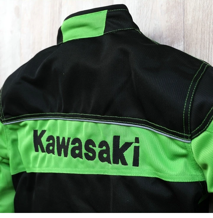 Новая мотоциклетная куртка Kawasaki на весну и лето года, дышащая сетчатая локомотивная куртка для вождения