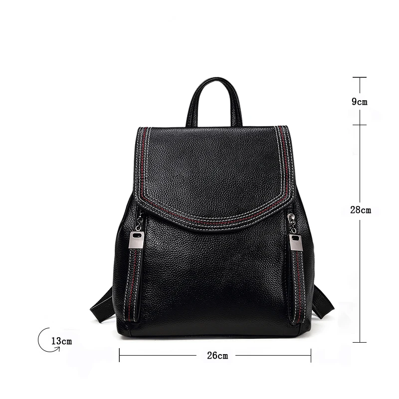 ZROM Brand Women Backpack High Quality Genuine Leather Backpacks for Teenage Girls Female School Fashion Shoulder Bag Backpacks ZROM Brand Women Backpack High Quality Genuine Leather Backpacks for Teenage Girls Female School Fashion Shoulder Bag Backpacks