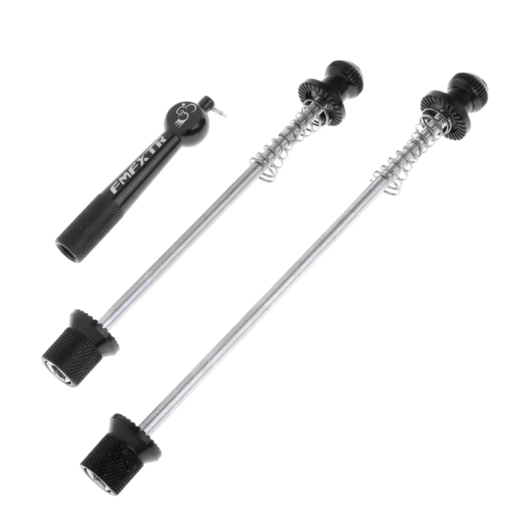 Mountain Road Bike Skewer Set Bike Quick Release QR Front and Rear Skewers Axle Bicycle Parts 145/183mm Black/Gold/Blue/Red