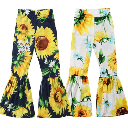 sunflower bell bottom pants