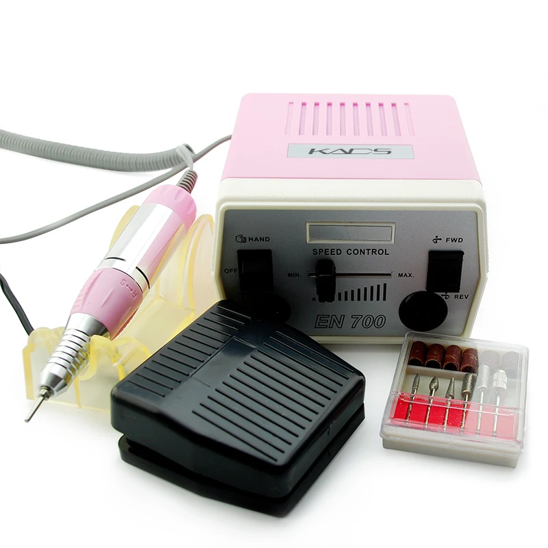 Professional 30000RPM Pink Portable Electric Nail Drill Pedicure Machine Nail Drill Bits Sanding