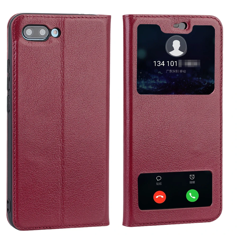 Flip Cover Case For Huawei Honor 10 Smart View Case for Huawei Honor 10 Cover Genuine Leather Cover for Huawei Honor10 Case capa