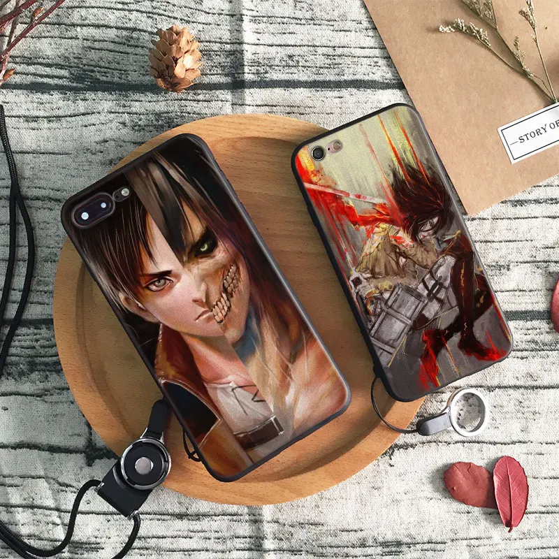 

Attack on Titan Levi Coque soft silicone TPU Phone Case cover Shell For Apple iPhone 5 5S SE 6 6S 6Plus 6sPlus 7 7Plus 8 8Plus X