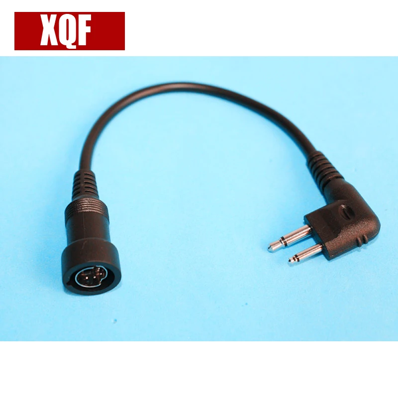 XQF Mini Din Plug cable For Motorola 2 pins GP88S GP68 GP300 CP100