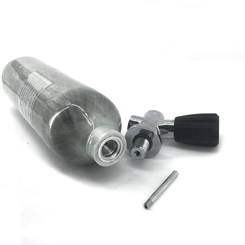 AC3011 гПа 1.1L Мини Танк 4500psi airforce емкость для пневматики с предварительной накачкой, для пейнтбола аксессуары углеродное волокно цилиндр с дайвинг хомут клапана для SCBA