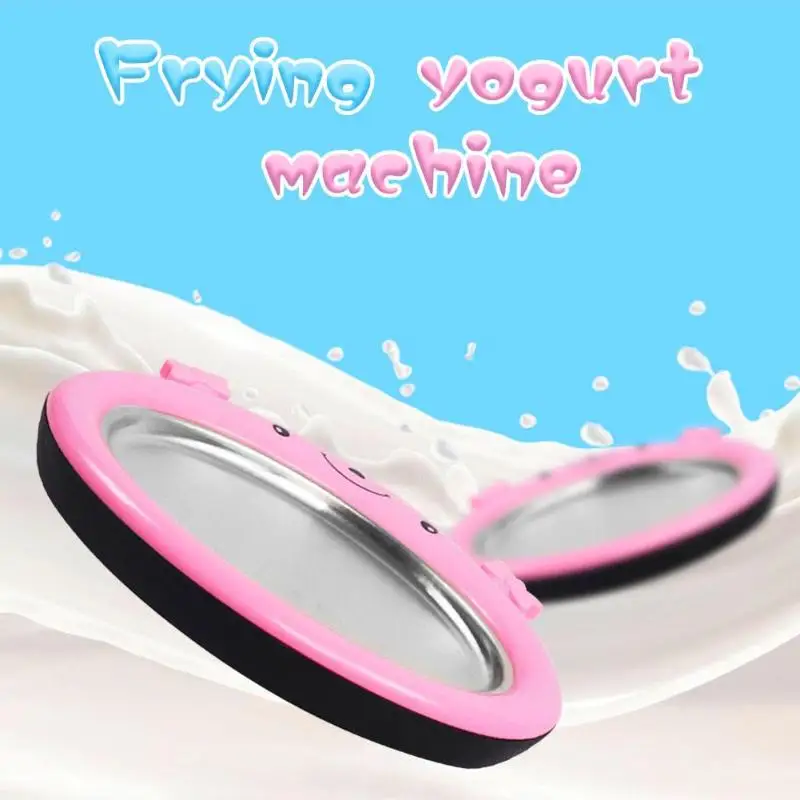 Мини-машина для приготовления жареного йогурта с мультяшным мороженым, летняя крутая машина для производства мороженого, поддержка дропшиппинг
