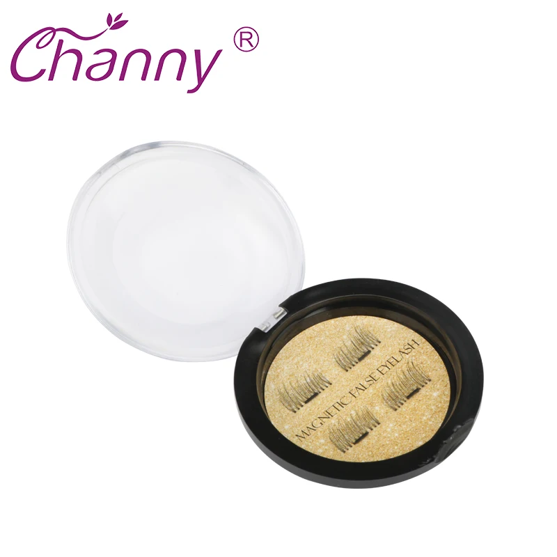 Channy False Eyelashes 3D Magnetic Fake Magnet Eye Lashes Makeup Kit Strip Faux Cils | Красота и здоровье