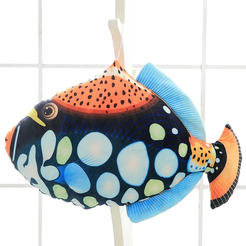 

big plush colourful fish toy stuffed Puffer fish pillow birthday gift about 65cm