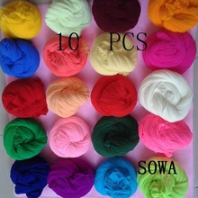 Estojo para flor elástico 2.0m, multicolor, de nylon, flor 10, pçs/lote, acessório, feito à mão, diy, de nylon